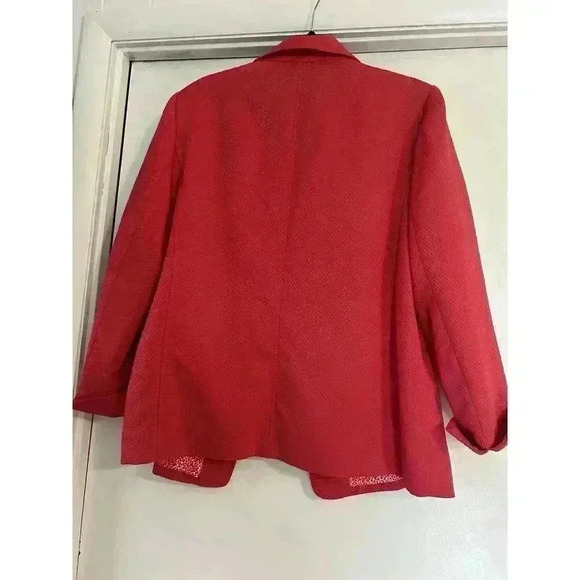 TanJay Women’s 16 Pink Blazer Jacket With Coordinating Medium Short Sleeve Shirt - Picture 2 of 14